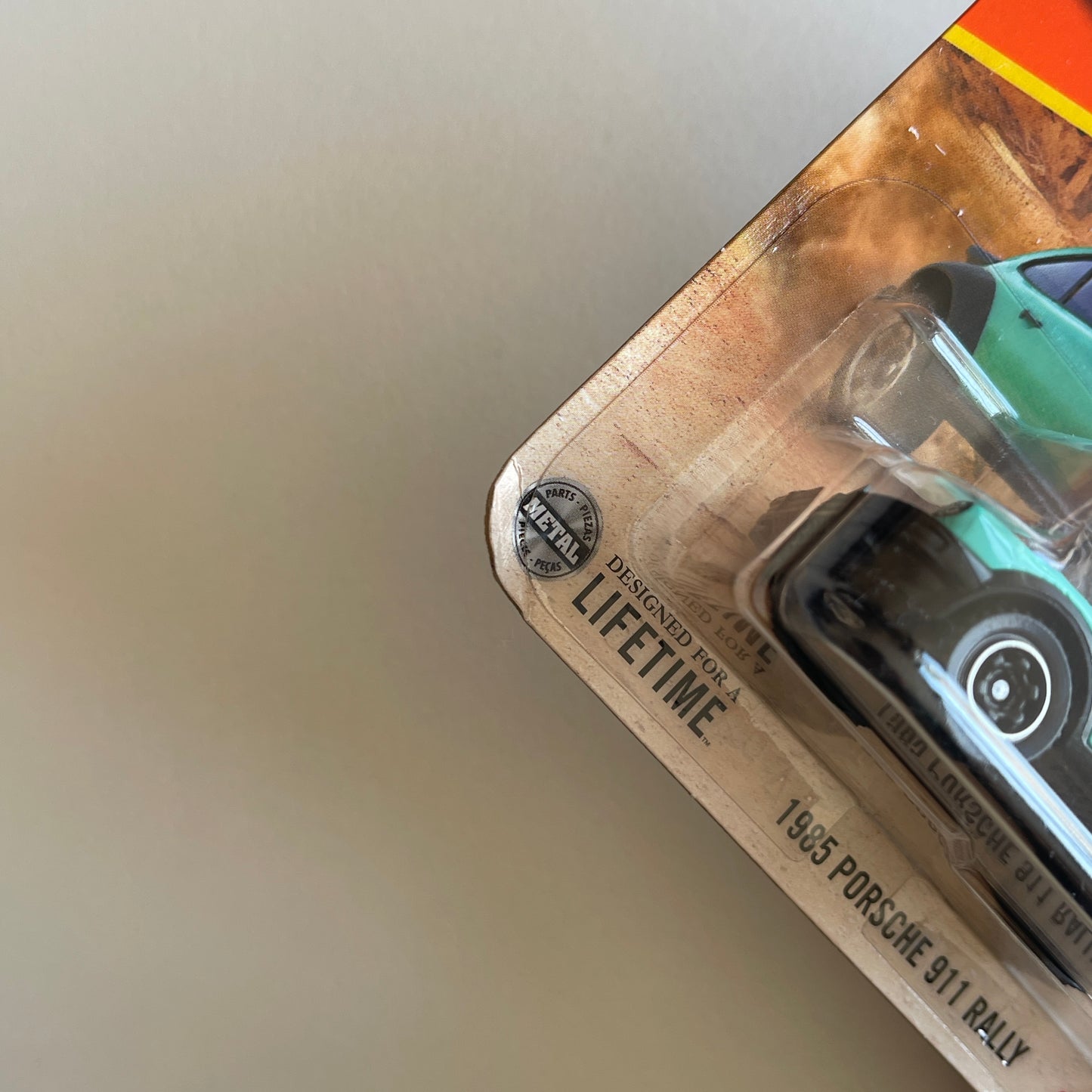 Matchbox 1985 Porsche 911 Rally (Turquoise) Short Card (Damaged)