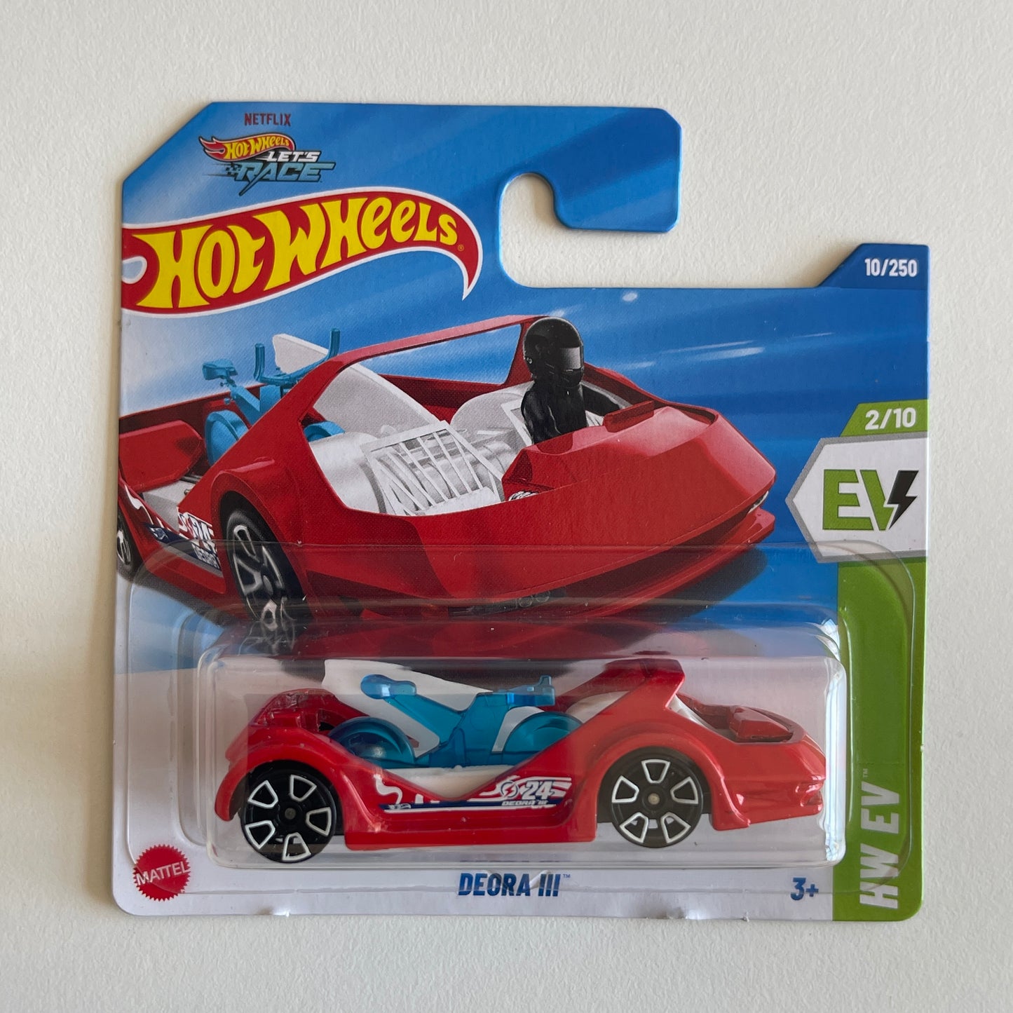 Hot Wheels Netflix Deora III (Red) Short Card (Damaged) HW EV 10/250