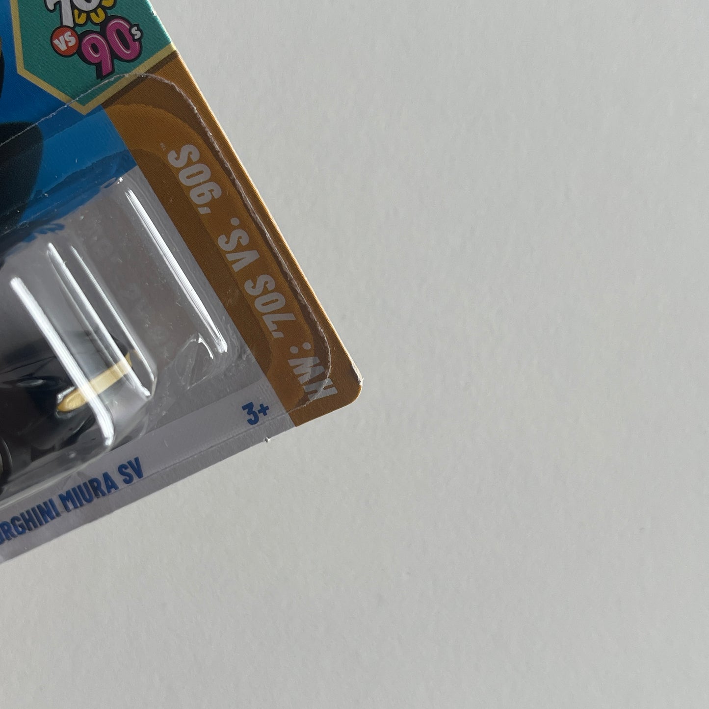 Hot Wheels '71 Lamborghini Miura SV (Black) Short Card (Damaged) HW: '70s Vs. '90s 78/250