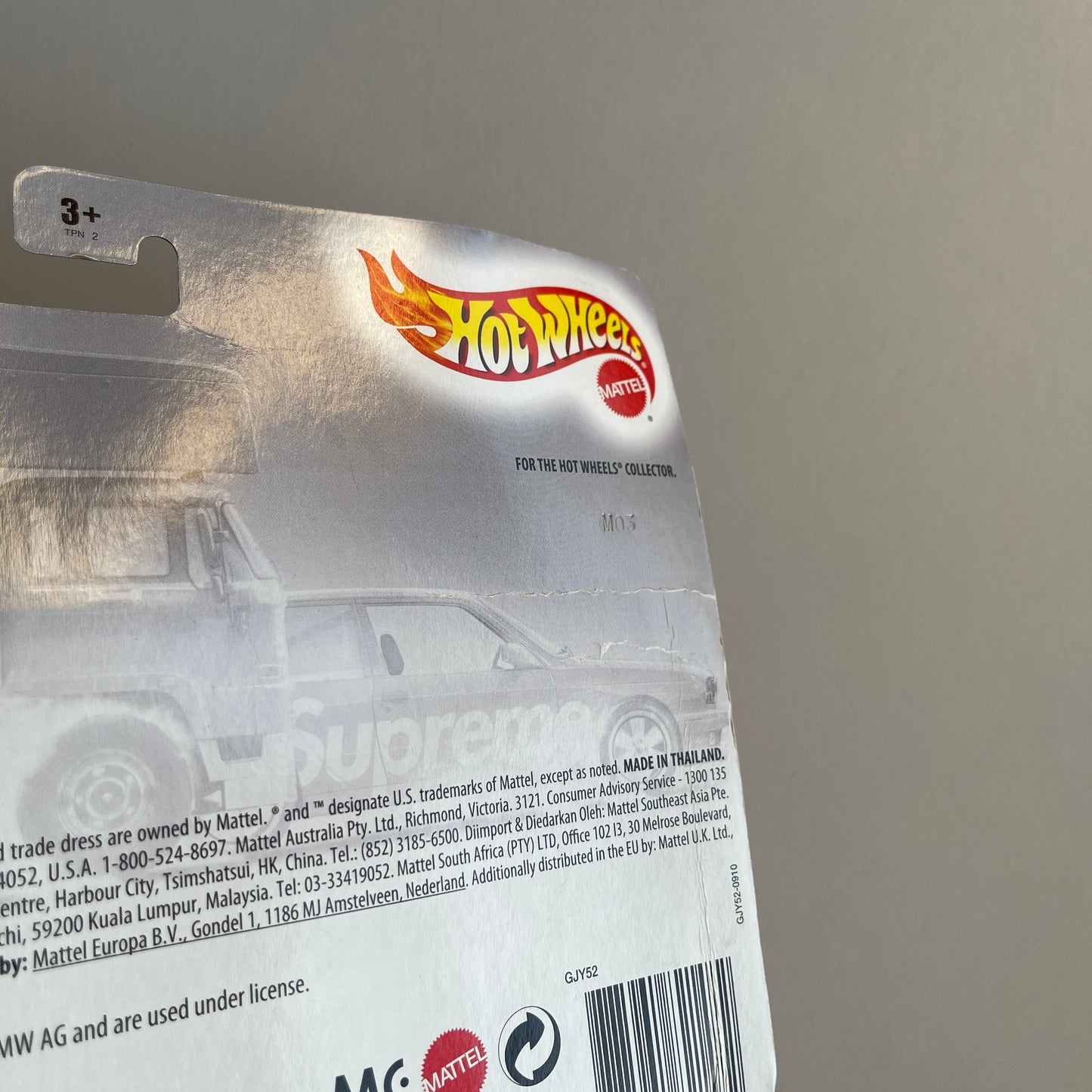 Hot Wheels Team Transport #Special Supreme '92 BMW M3 (Damaged)