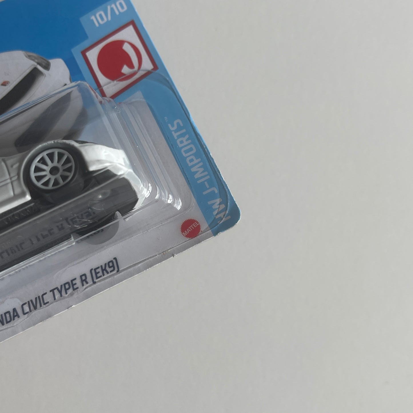 Hot Wheels Honda '99 Honda Civic Type R (EK9) (White) Short Card (Damaged) HW J-Imports 214/250