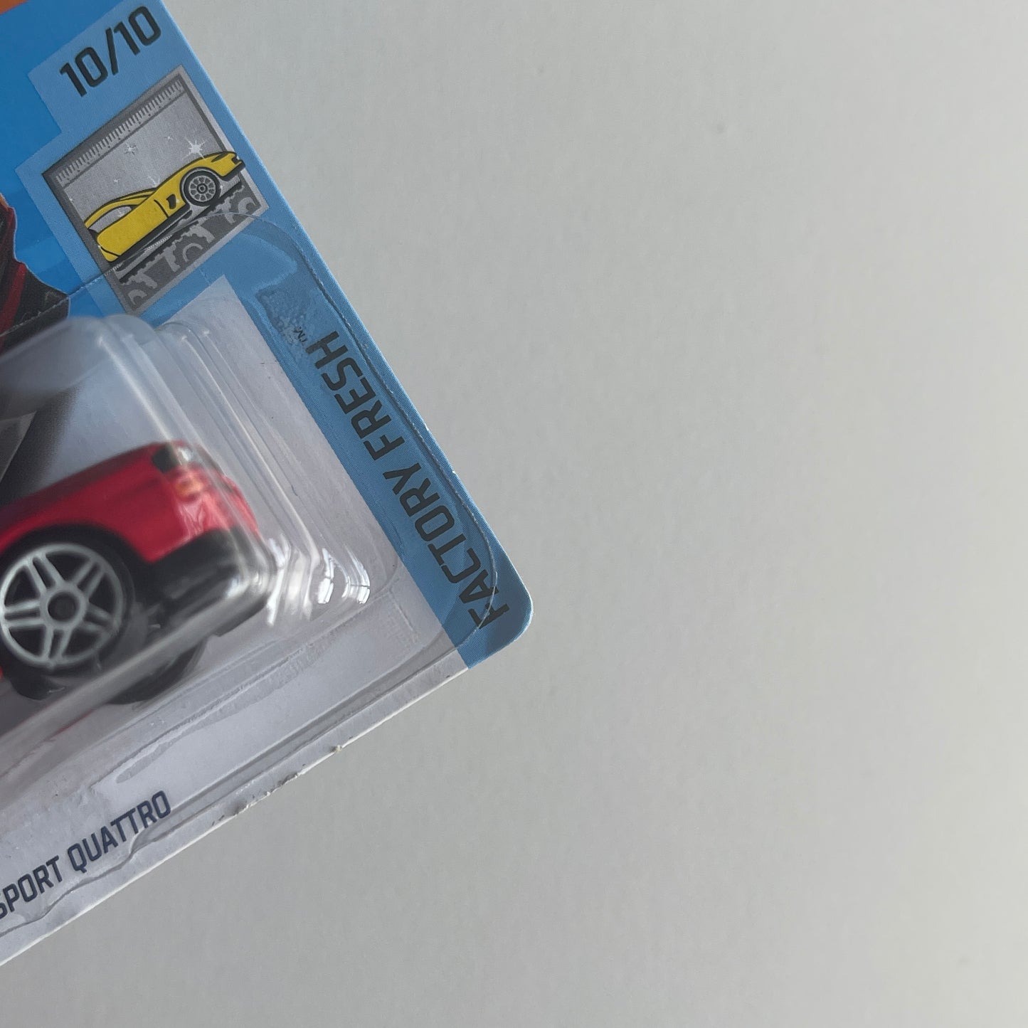 Hot Wheels '84 Audi Sport Quattro (Red) Short Card (Damaged) Factory Fresh 145/250