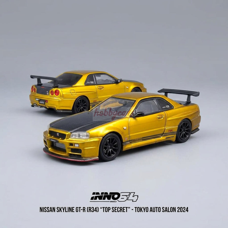 Inno64 Nissan Skyline GT-R (R34) "Top Secret" Tokyo Auto Salon 2024 Malaysia Diecast Expo 2024 Special Edition
