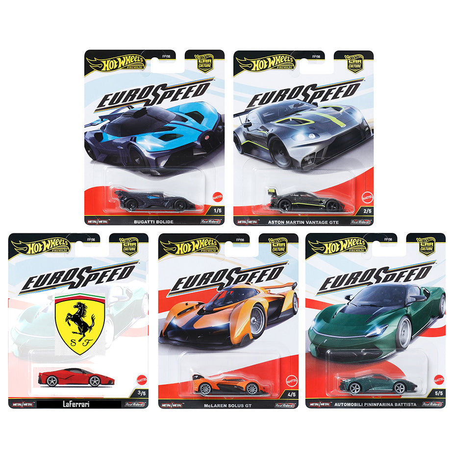 PREORDER] Hot Wheels [2025 Euro Speed] Set of 5 Cars – Hobby