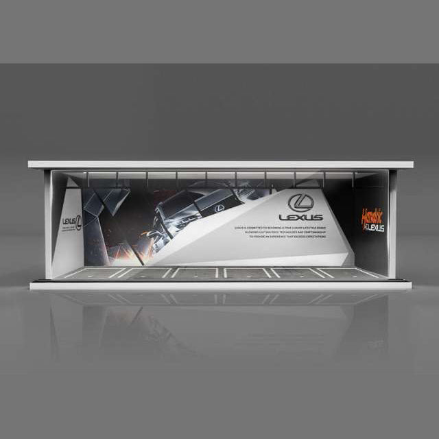 1/64 Parking Garage "Lexus" (LED) v1