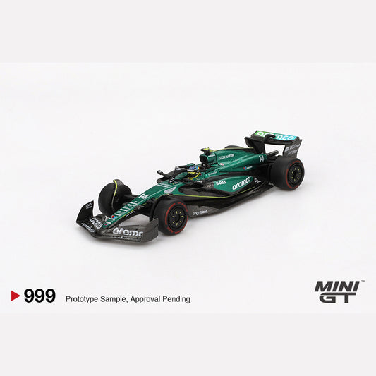 MiniGT #999 Aston Martin AMR24 #14 Fernando Alonso 2024 F1 2024 Bahrain GP