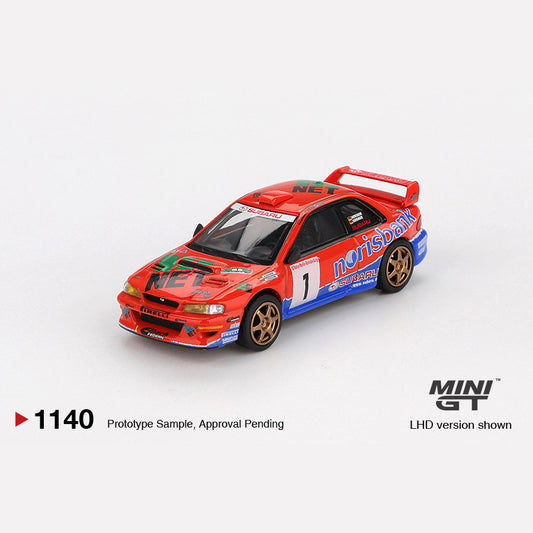 MiniGT #1140 Subaru Impreza WRC97 #1 1999 DRM Champion (Blister)