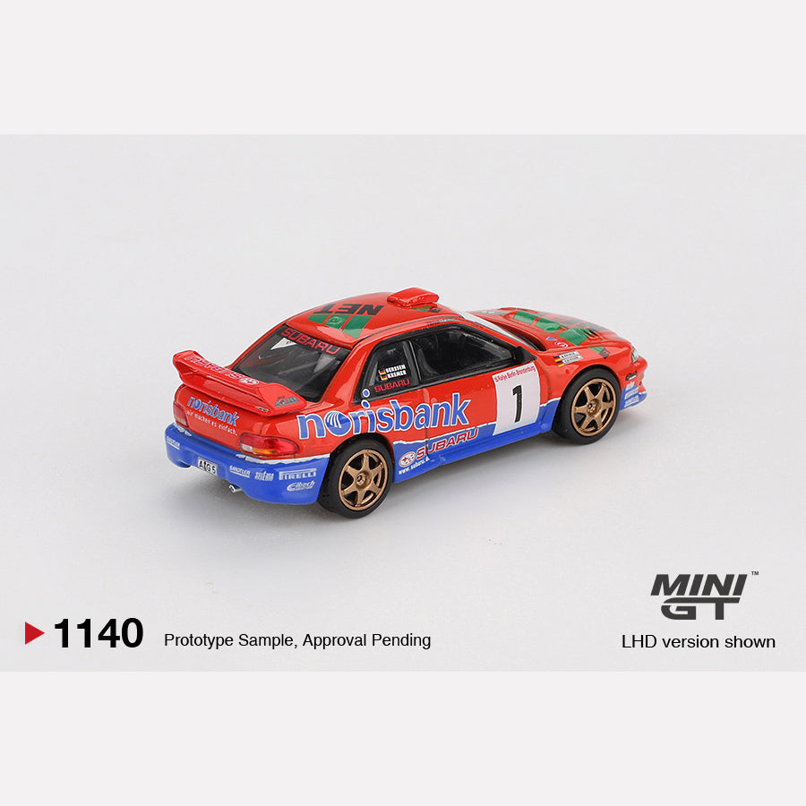 MiniGT #1140 Subaru Impreza WRC97 #1 1999 DRM Champion (Blister)