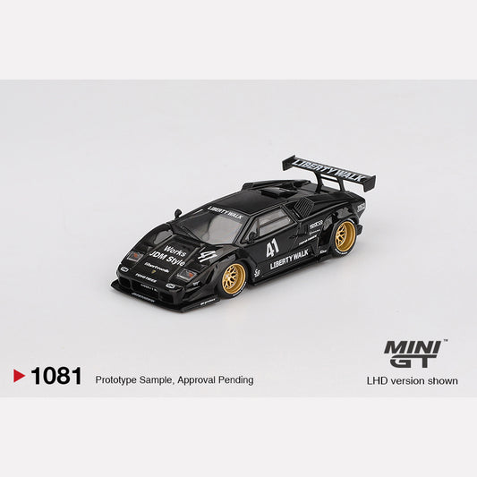 MiniGT #1081 Lamborghini Countach LB-WORKS Black