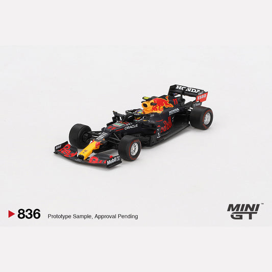 MiniGT #836 Red Bull RB16B #11 Sergio Pérez 2021 Azerbaijan Grand Prix Winner