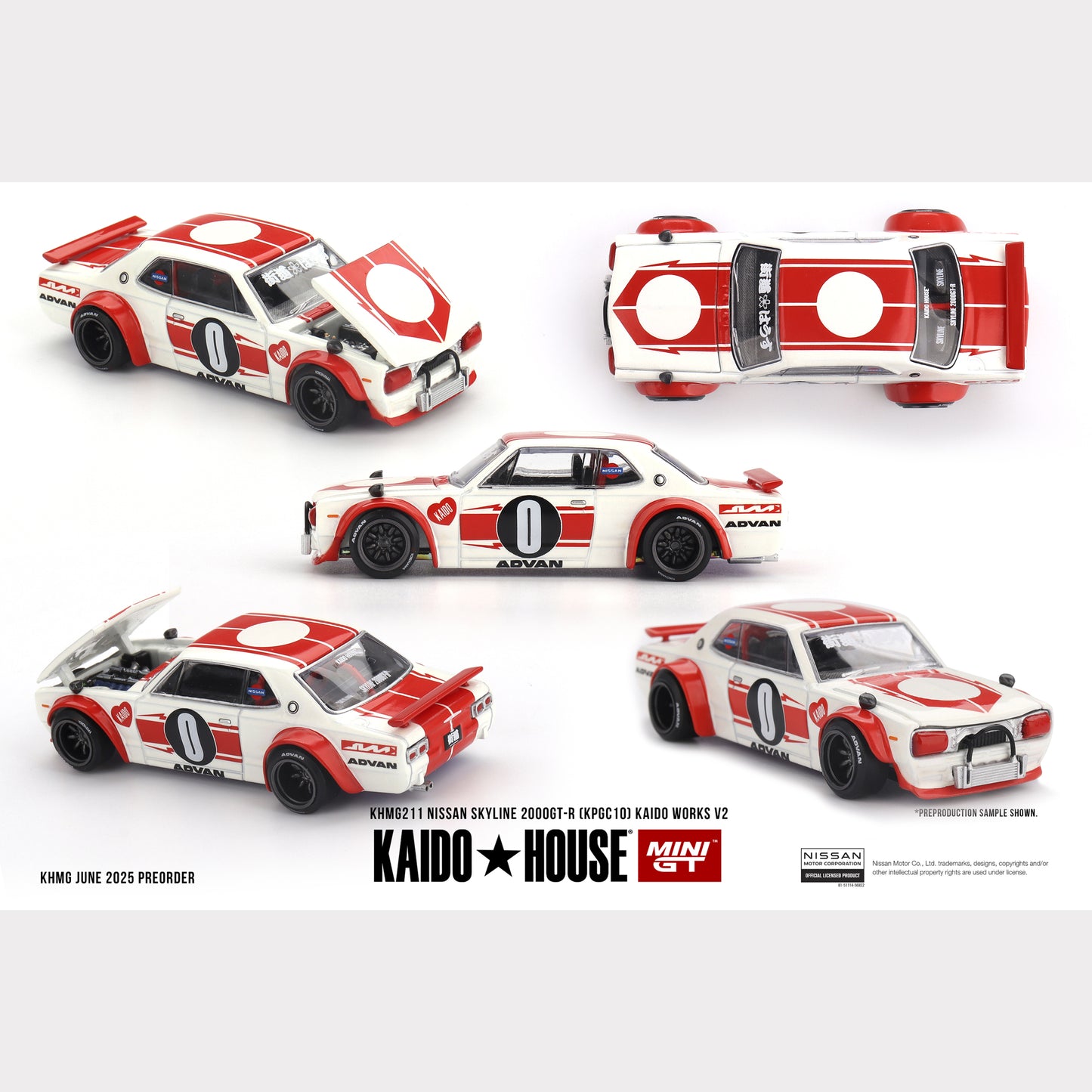 MiniGT KAIDO HOUSE Nissan Skyline 2000GT-R (KPGC10) Kaido Works V2