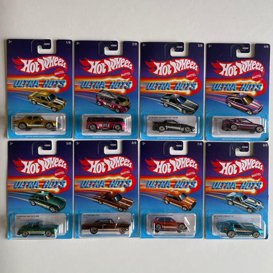 Hot Wheels 2025 Ultra Hots Set of 8 Cars