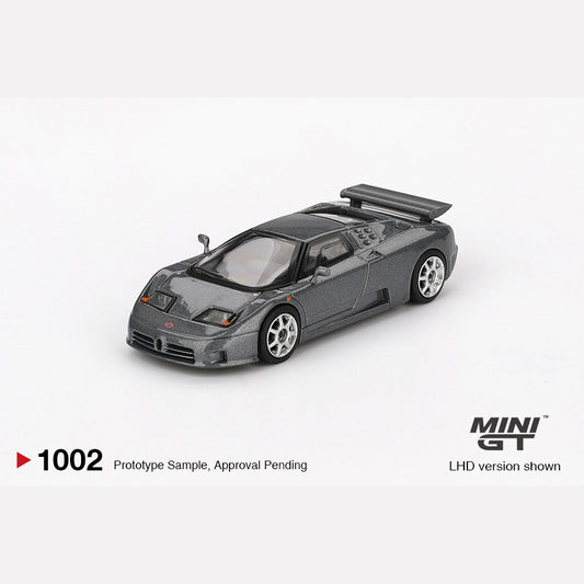 MiniGT #1002 Bugatti EB110 Super Sport Grigio Scuro