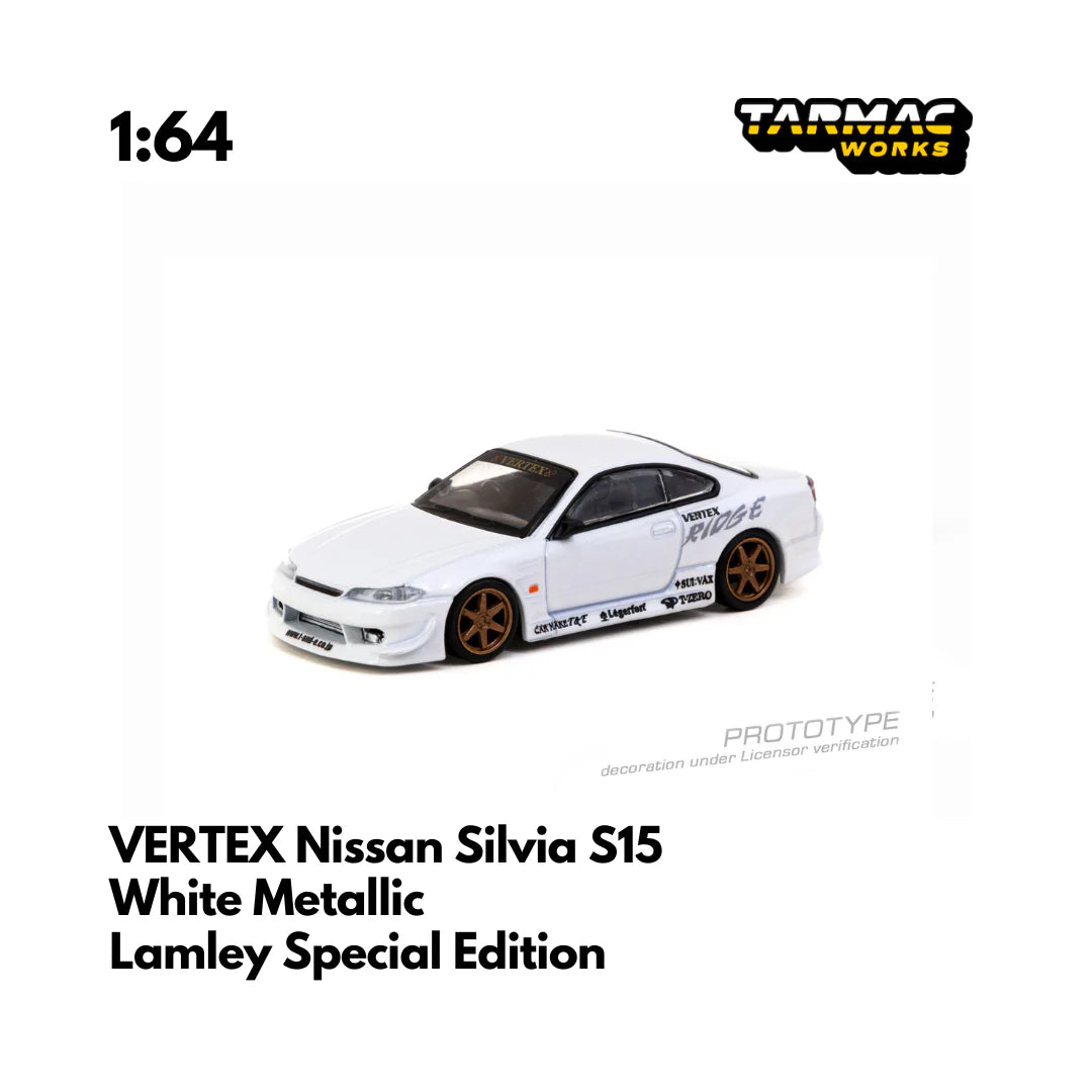 Tarmac Vertex Nissan Silvia (S15) White Metallic Lamley Special Edition