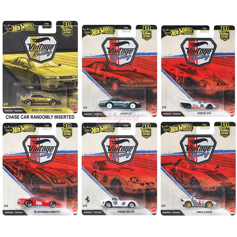 Hot Wheels [2026 Vintage Racing] Sealed Box of 10 Cars