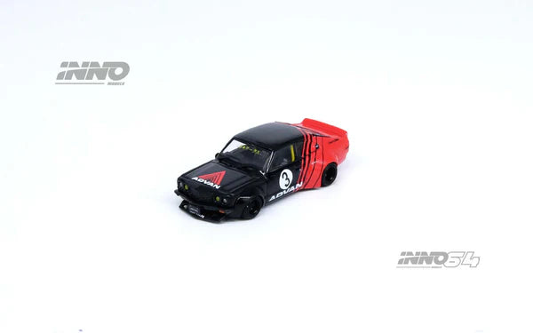 [PREORDER] Inno64 LBWK Mazda RX3 Savanna Advan Black/Red