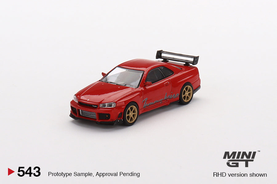 MiniGT 543 Nissan GT-R (R34) Tommykaira R-z Red