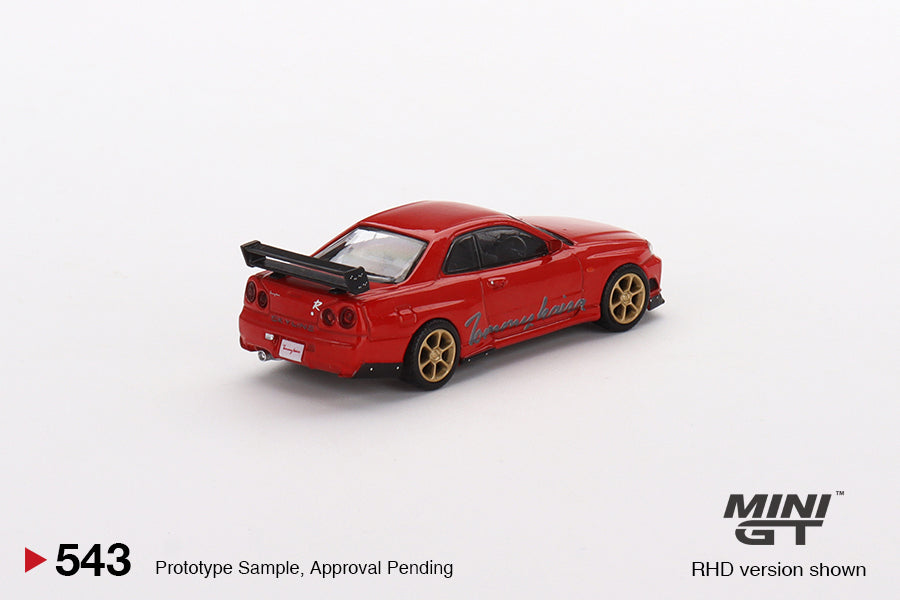 MiniGT 543 Nissan GT-R (R34) Tommykaira R-z Red