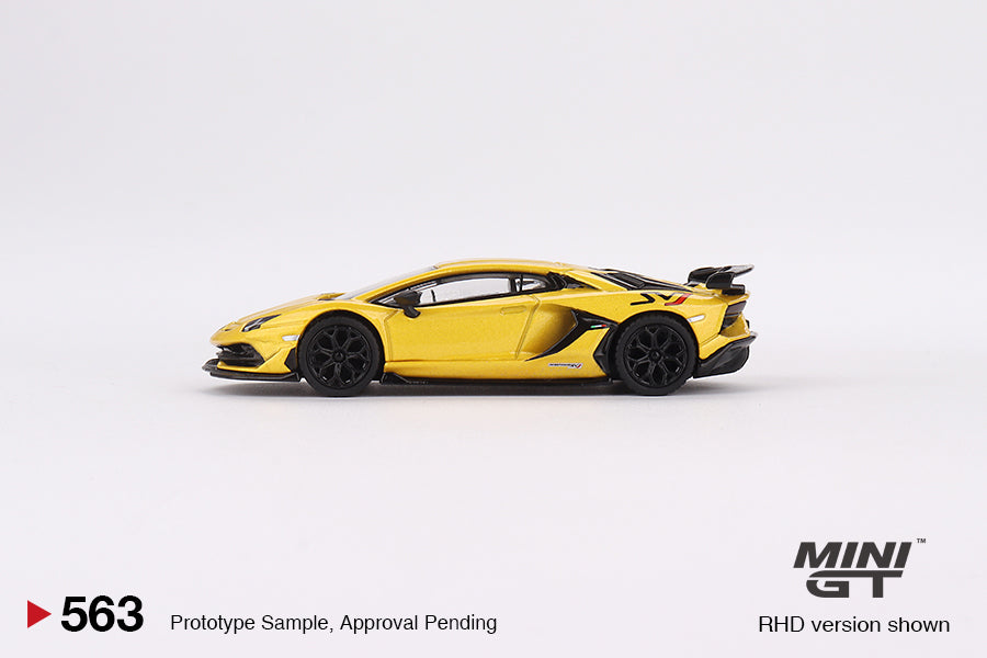 MiniGT #563 Lamborghini Aventador SVJ Giallo Orion