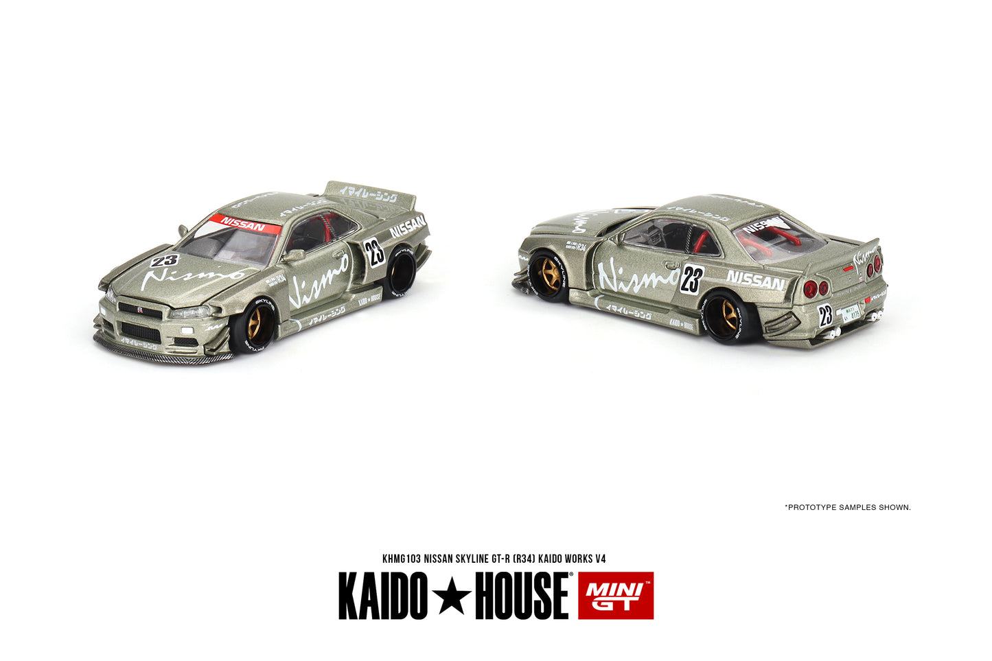 MiniGT KAIDO HOUSE Nissan Skyline GT-R (R34) Kaido Works V4