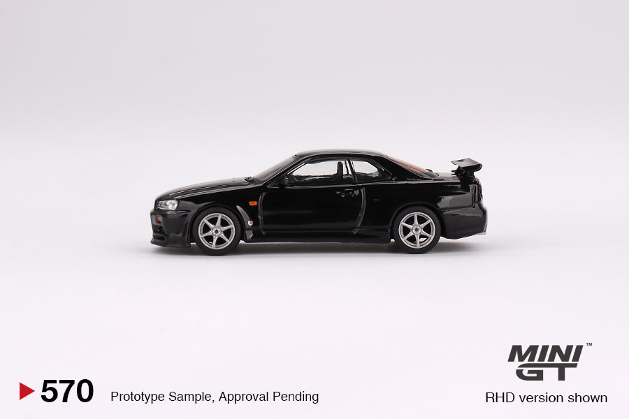 MiniGT 570 Nissan Skyline GT-R (R34) V-Spec Black Pearl