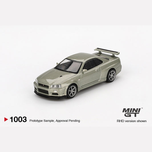 MiniGT #1003 Nissan Skyline GT-R (R34) V-Spec II Nür Millenium Jade