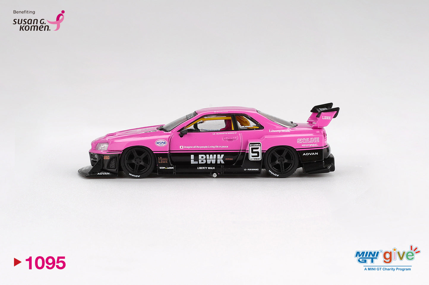 MiniGT #1095 Nissan LB-ER34 Super Silhouette SKYLINE MINI GT Give x Diecast Talk — For Susan G. Komen