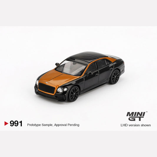 MiniGT #991 Bentley Flying Spur Orange Flame / Onyx