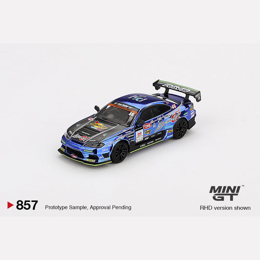 MiniGT #857 Nissan Silvia (S15) D-MAX #46 D-MAX Racing 2023 D1 Grand Prix