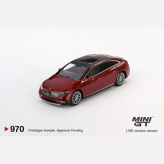 MiniGT #970 Mercedes-Benz EQS 580 4MATIC Red Metallic