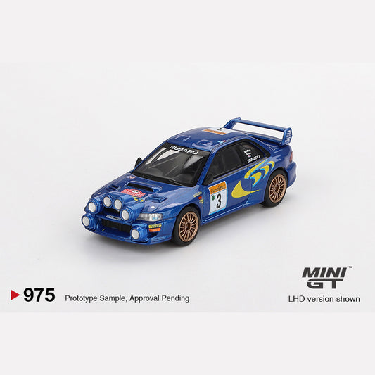 MiniGT #975 Subaru Impreza WRC98 1998 Rally Monte-Carlo 3rd Place #3 Colin McRae