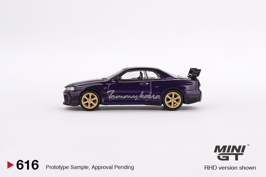 MiniGT 616 Nissan Skyline GT-R (R34) Tommykaira R-z Midnight Purple