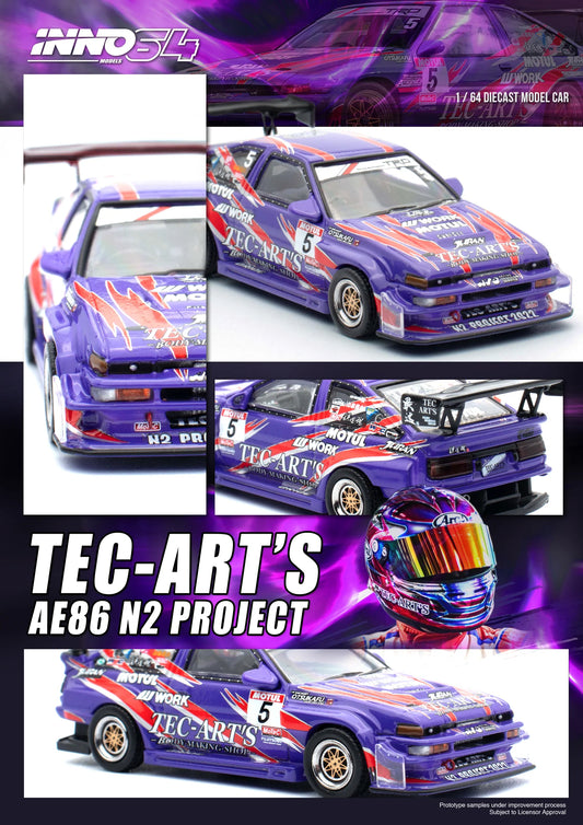 [PREORDER] Inno64 Toyota Sprinter Trueno (AE86) N2 Project by Tec-Art