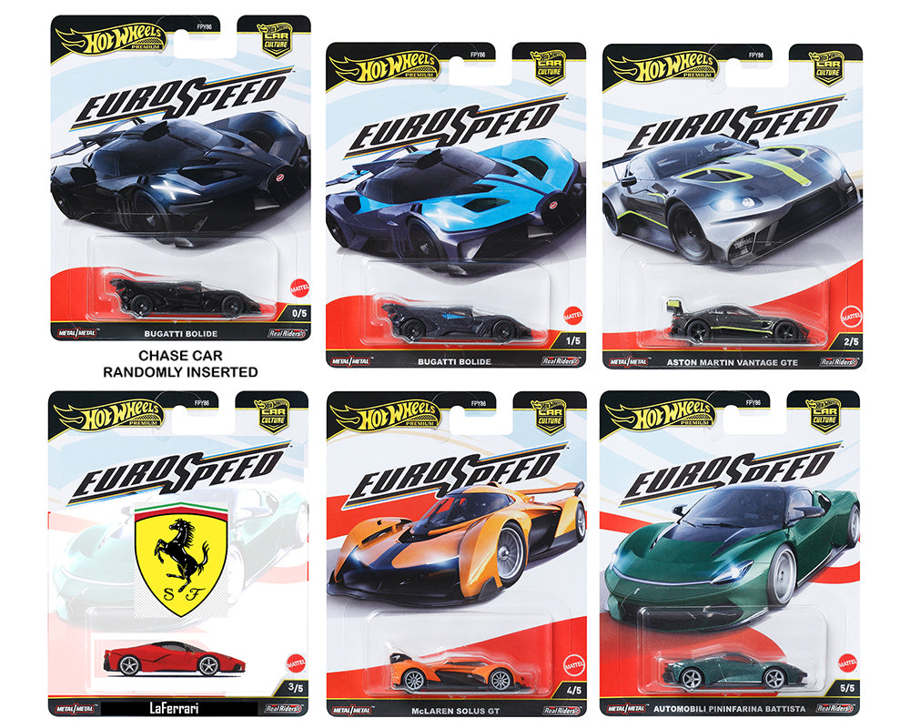 [PREORDER] Hot Wheels [2025 Euro Speed] Sealed Case of 10 Cars