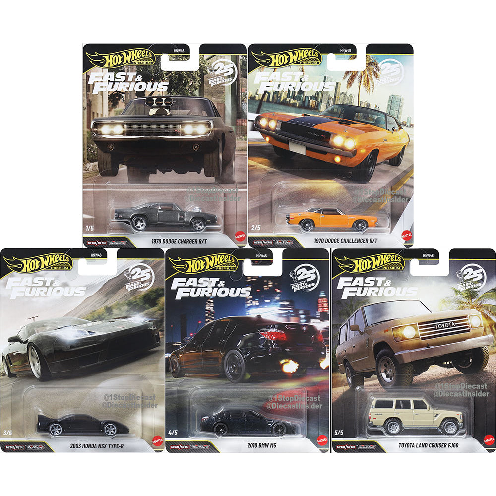 Hot Wheels Fast & Furious シビック他5台 Hot Wheels Fast & Furious 1993 Honda Civic EJ1 - 1:64 Scale