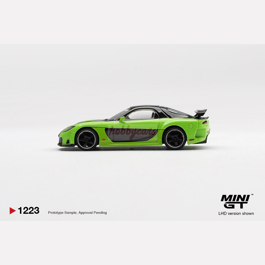 [PREORDER] MiniGT #1223 Mazda RX-7 VeilSide Fortune7 Green