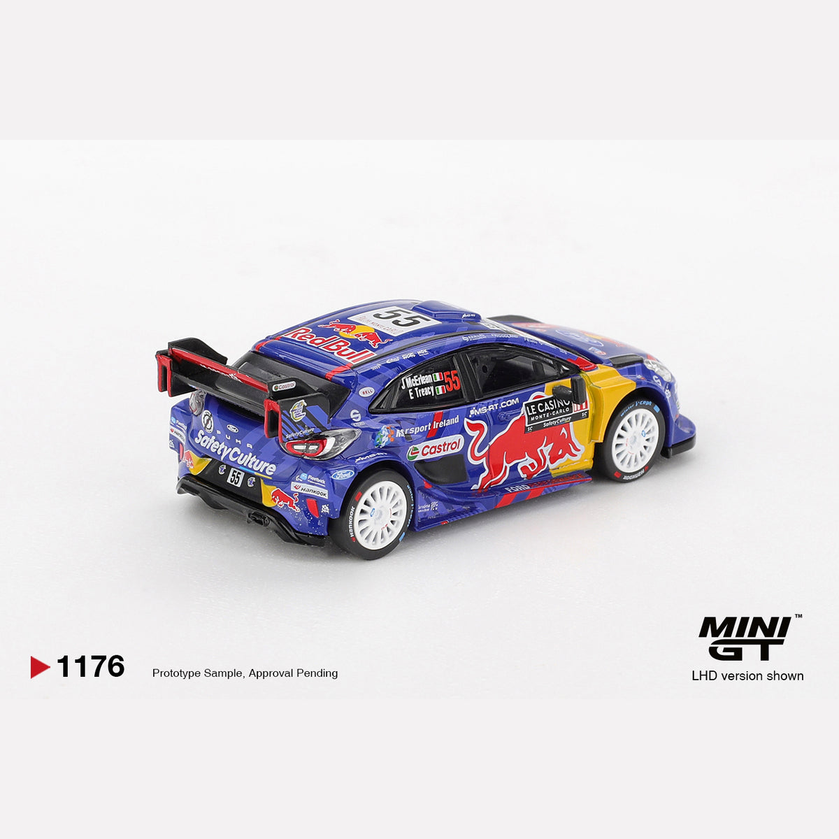 MiniGT #1176 Ford Puma Rally1 #55 M-Sport Ford WRT 2025 Rally Monte-Carlo (LHD)