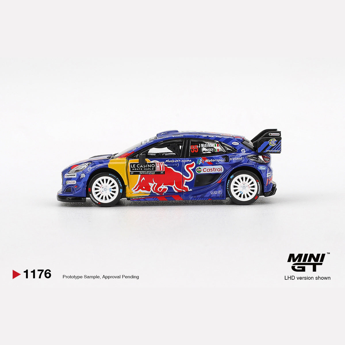 MiniGT #1176 Ford Puma Rally1 #55 M-Sport Ford WRT 2025 Rally Monte-Carlo (LHD)