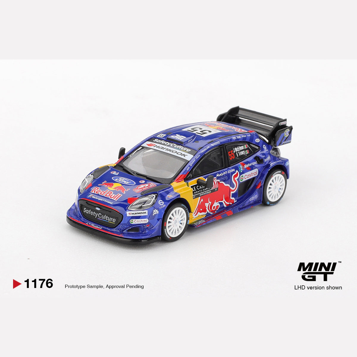 MiniGT #1176 Ford Puma Rally1 #55 M-Sport Ford WRT 2025 Rally Monte-Carlo (LHD)