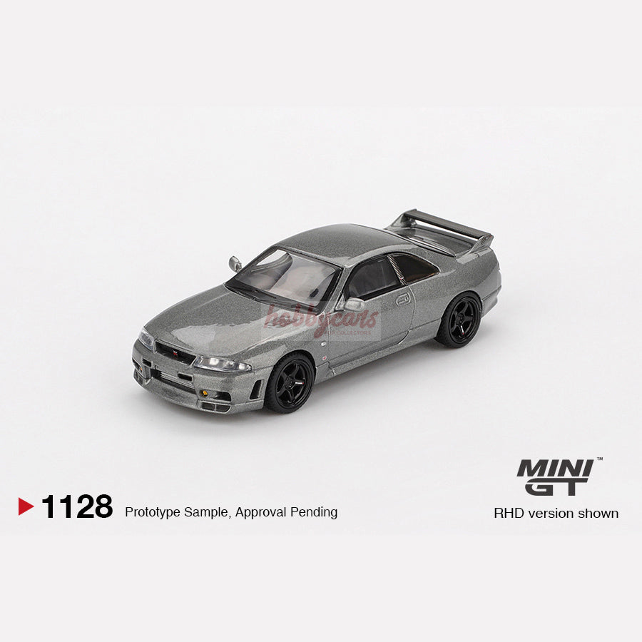 MiniGT #1128 NISSAN Skyline GT-R Dark Metal Gray (NISMO BCNR33 CRS Version) (Blister)