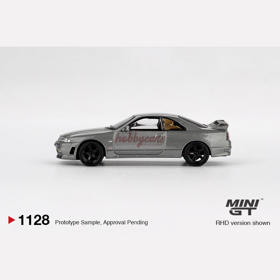 MiniGT #1128 NISSAN Skyline GT-R Dark Metal Gray (NISMO BCNR33 CRS Version) (Blister)
