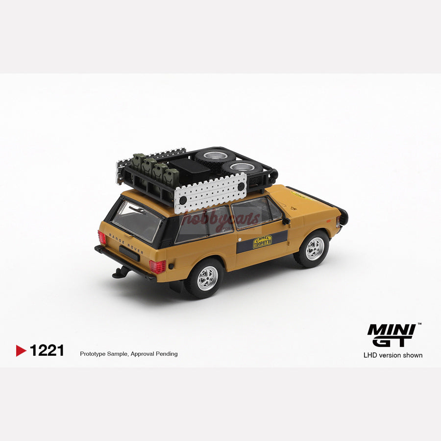 MiniGT #1221 Range Rover 1981 Camel Trophy Sumatra K.Stoppa & A.Valldorf (LHD)