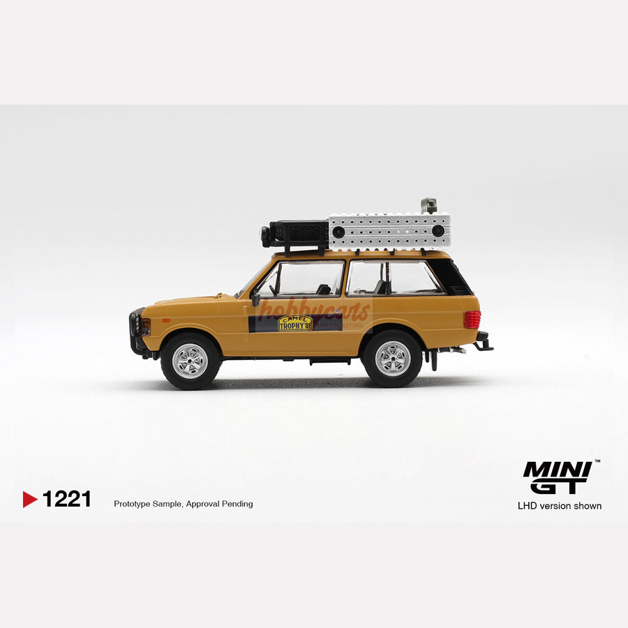 MiniGT #1221 Range Rover 1981 Camel Trophy Sumatra K.Stoppa & A.Valldorf (LHD)