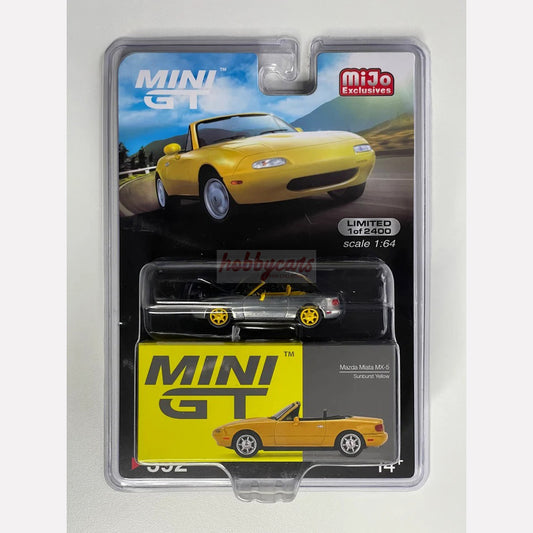 MiniGT #392 Mazda Miata MX-5 (NA) Sunburst Yellow (Blister) CHASE