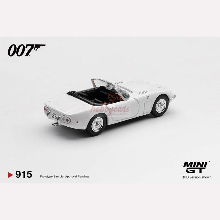 MiniGT #915 Toyota 2000GT Roadster “You Only Live Twice” (Blister)