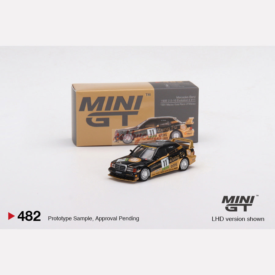MiniGT Mercedes-Benz 190E 2.5-16 Evolution II 1991 Macau Guia Race of Macau AMG/Zung Fu 3 Cars Set (MGTS0003)