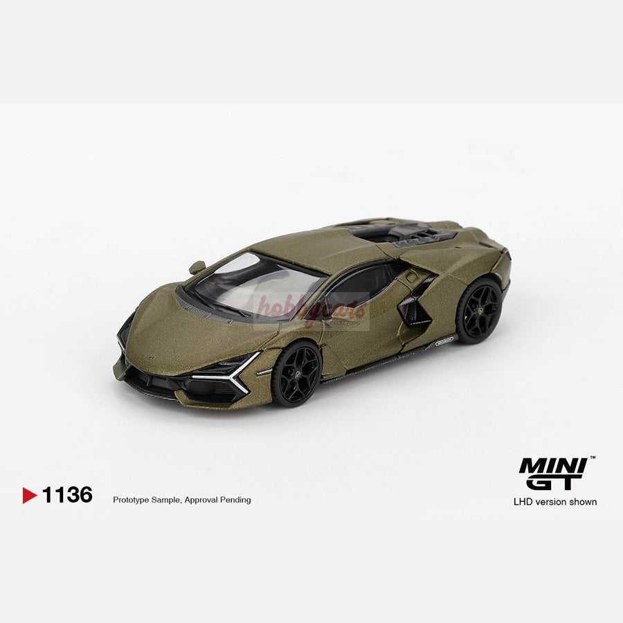 MiniGT #1136 Lamborghini Revuelto Verde Gea Matte (RHD)