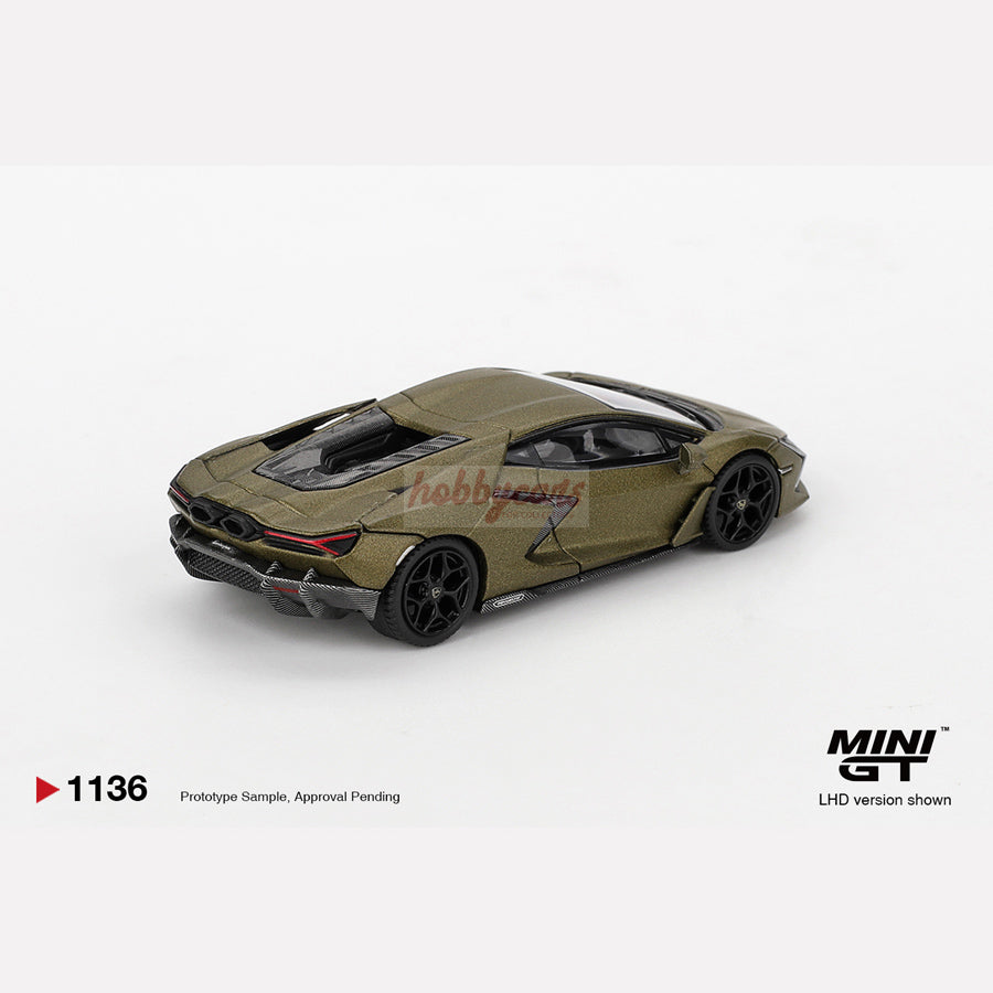 MiniGT #1136 Lamborghini Revuelto Verde Gea Matte (RHD)
