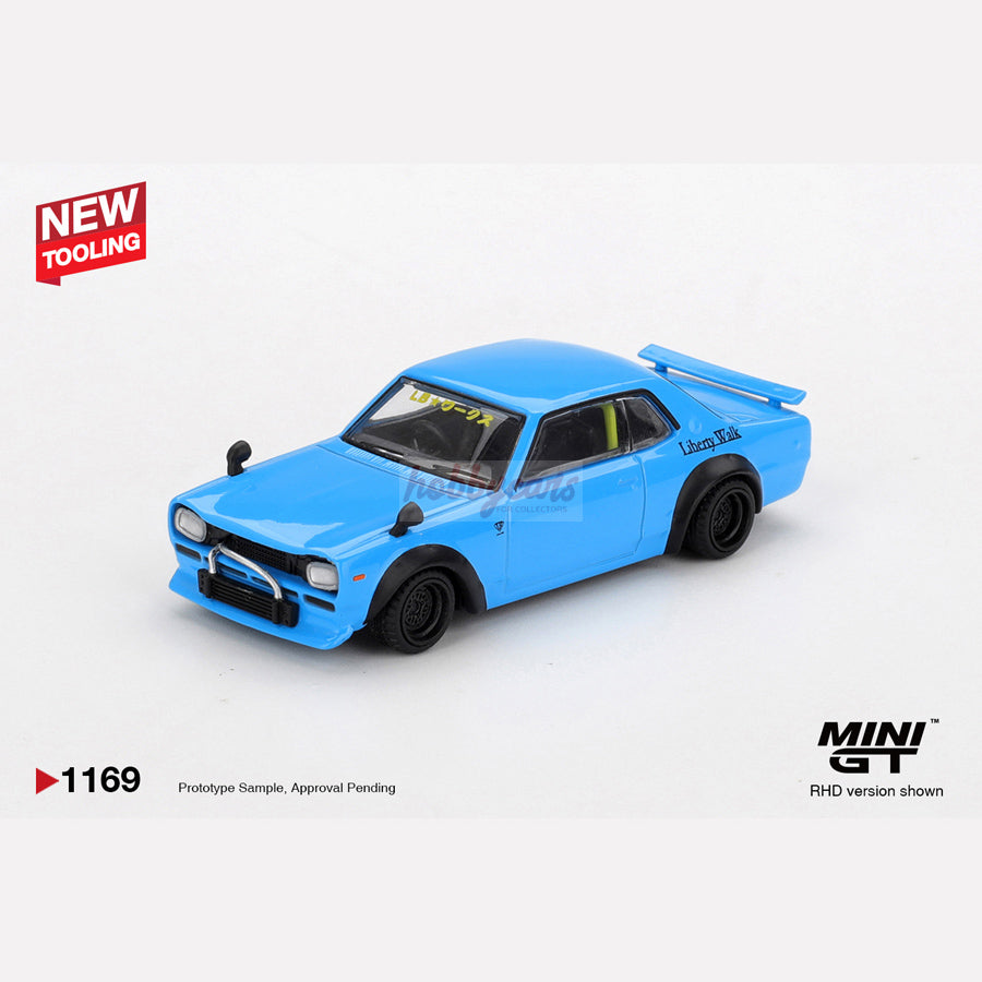 MiniGT #1169 Nissan LB Works HAKOSUKA Baby Blue (RHD)