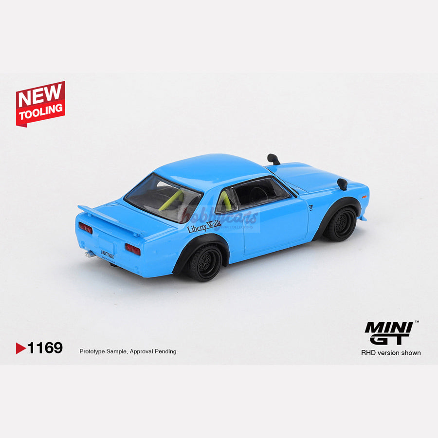 MiniGT #1169 Nissan LB Works HAKOSUKA Baby Blue (RHD)